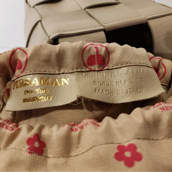 Persaman New York Italy Made Selma Genuine Leather Tiny Tote/Shoulder Bag NWOT - Picture 13 of 16